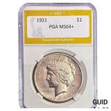 1921 Silver Peace Dollar PGA MS64+