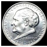 1936 Silver Bridgeport Centennial Half Dollar CHOI