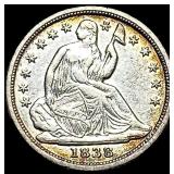 1838 Seated Liberty Half Dime CLOSELY  UNCIRCULAT