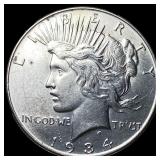 1934 Silver Peace Dollar CLOSELY UNCIRCULATED