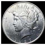 1927 Silver Peace Dollar CHOICE AU