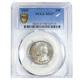 1949 Washington Silver Quarter PCGS MS67