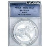 2012 S$1 Australia Koala ANACS MS70 DCAM