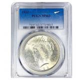1922 Silver Peace Dollar PCGS MS63