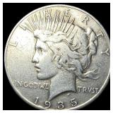 1935 Silver Peace Dollar ABOUT UNCIRCULATED