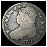 1830 Capped Bust Half Dollar NICELY CIRCULATED
