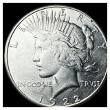 1922 Silver Peace Dollar CLOSELY UNCIRCULATED