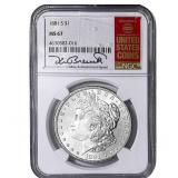 1881-S Morgan Silver Dollar NGC MS67