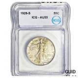 1928-S Walking Liberty Half Dollar ICG AU55