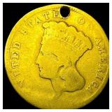 1874 Gold $3 Indian Princess HIGH GRADE