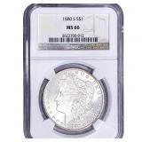 1880-S Morgan Silver Dollar NGC MS66
