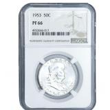 1953 Franklin Half Dollar NGC PF66