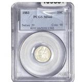 1883 Seated Liberty Dime PCGS MS66