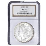 1898-S Morgan Silver Dollar NGC MS63