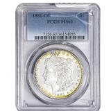 1881-CC Morgan Silver Dollar PCGS MS63