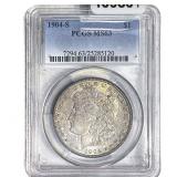 1904-S Morgan Silver Dollar PCGS MS63