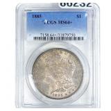 1885 Morgan Silver Dollar PCGS MS64+