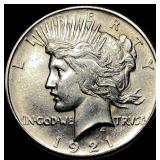 1921 Silver Peace Dollar UNCIRCULATED