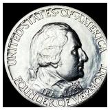1927 Silver Battle of Bennington Half Dollar UNCIR
