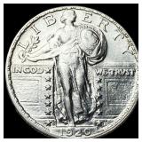 1920-S Silver Standing Liberty Quarter CHOICE  AU
