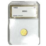 1852 Type 1 Dollar PCI MS63