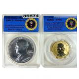 [2 Coins] 2015 Harry S.Truman S$1Medal Coin&Chroni