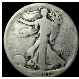 1921-D Silver Walking Liberty Half Dollar  NICELY
