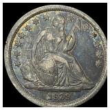 1839 Silver Seated Liberty Dime NEARLY  UNCIRCULA