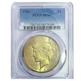 1926 Silver Peace Dollar PCGS MS63