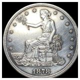 1878-S Silver Trade Dollar CLOSELY UNCIRCULATED