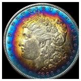 1886 Toned Silver Morgan Dollar UNCIRCULATED