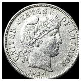 1914-D Silver Barber Dime CLOSELY UNCIRCULATED