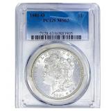 1881-O Morgan Silver Dollar PCGS MS63