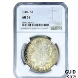 1904 Morgan Silver Dollar NGC AU58