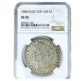 1900-O/CC Morgan Silver Dollar NGC VF35