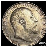 1903 Great Britain Silver Two Shillings CLOSELY UN