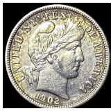 1902-S Silver Barber Dime CLOSELY  UNCIRCULATED
