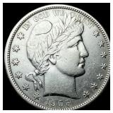 1906-O Silver Barber Half Dollar CLOSELY  UNCIRCU