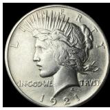 1921 Silver Peace Dollar CHOICE AU
