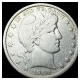 1906-D Silver Barber Half Dollar LIGHTLY CIRCULATE