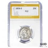 1856-S Seated Liberty Quarter PGA F12