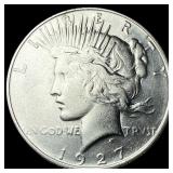 1927 Silver Peace Dollar CLOSELY UNCIRCULATED