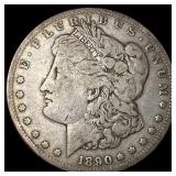 1890-CC Silver Morgan Dollar LIGHTLY CIRCULATED