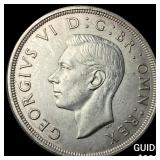 1937 Great Britain Silver Crown CLOSELY UNCIRCULAT