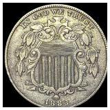 1883 Shield Nickel CLOSELY UNCIRCULATED