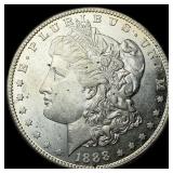 1888-S Silver Morgan Dollar CHOICE AU