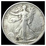 1917-S Silver Walking Liberty Half Dollar NEARLY U