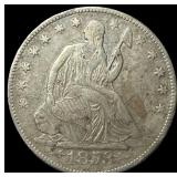 1853-O Silver Seated Liberty Half Dollar NEARLY UN