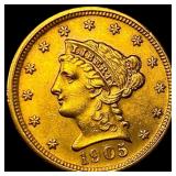 1905 Liberty Head Gold Quarter Eagle $2.50 UNCIRCU