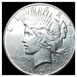 1927 Silver Peace Dollar CLOSELY UNCIRCULATED